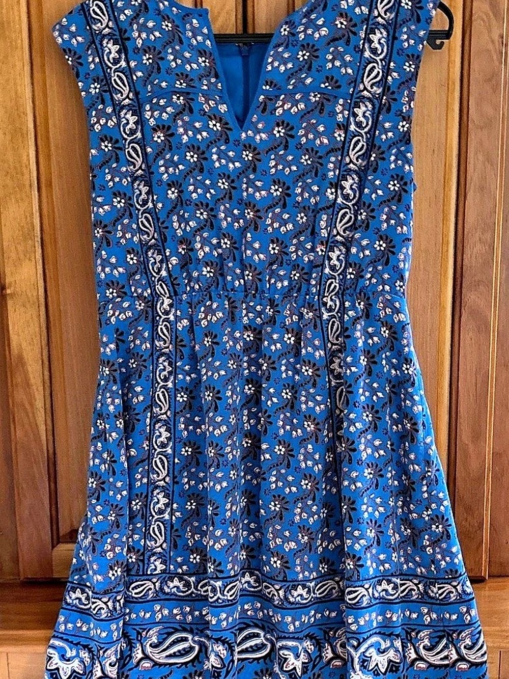 J.Crew Floral Silk Mini Dress in Blue Size 12 Like New